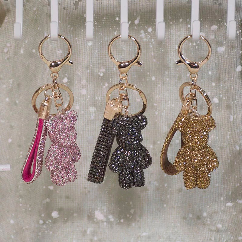Bling bear keychain wholesale