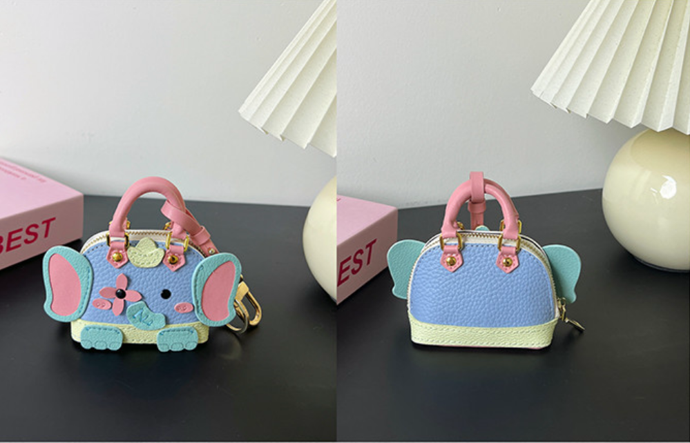 Cute puppy and elephant mini bag