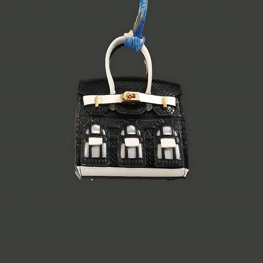 Birkin  Snakeskin house  mini bag charm