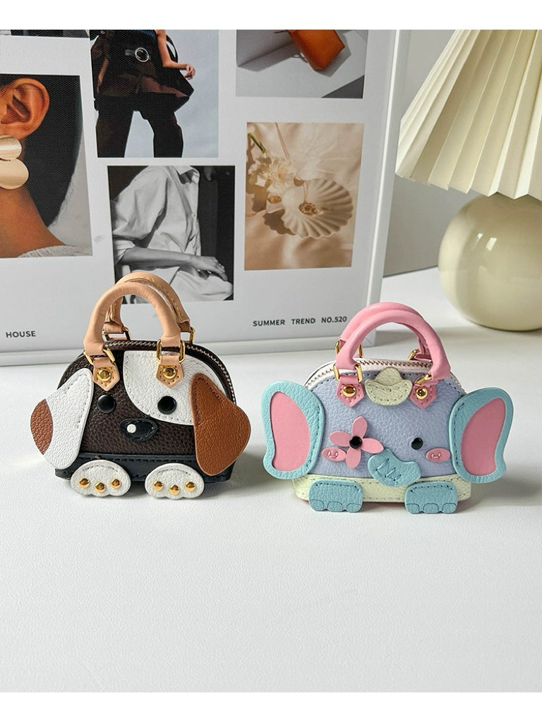 Cute puppy and elephant mini bag