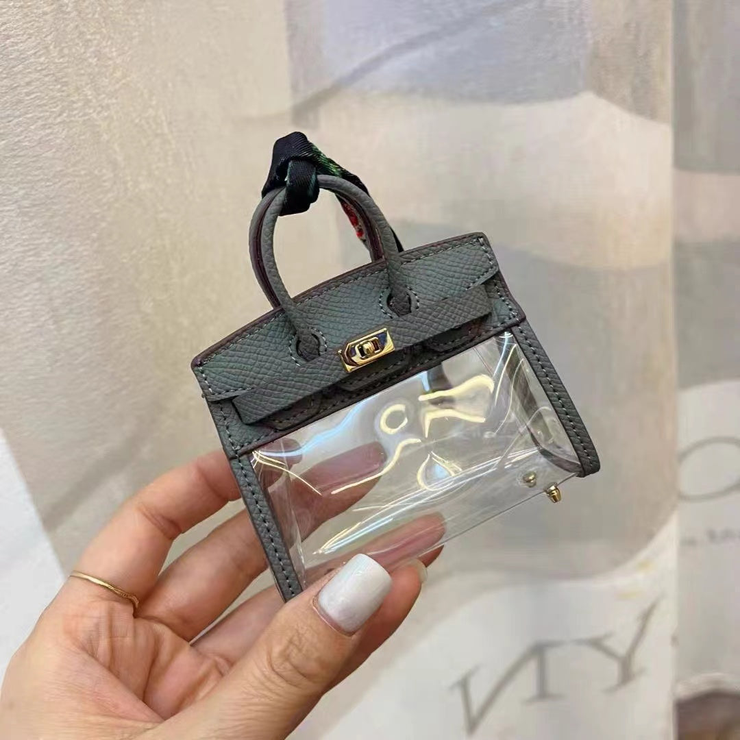 PU clear BK mini bags for airpods lipsticks jewelry accessory