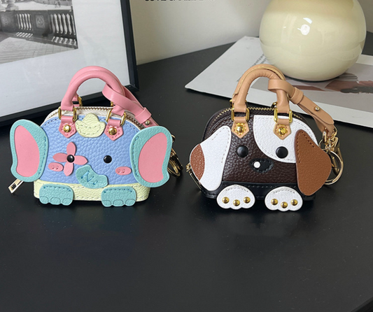 Cute puppy and elephant mini bag
